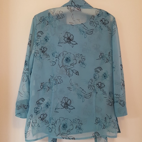 SOLD Croft & Barrow Twin set button top tank top - Picture 3 of 8